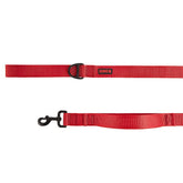 KONG Max HD Traffic Handle Leash 6ft red front view emphasizes durable construction for daily walks.