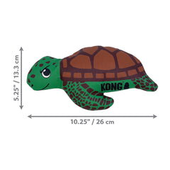 KONG Maxx Ballistic Turtle squeaker engages dogs during toss-and-fetch sessions