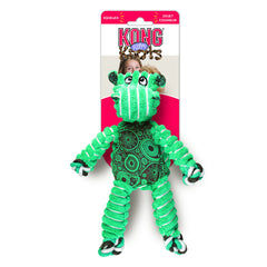 KONG minimal-stuffing tug toy reduces mess while encouraging interactive tug and fetch