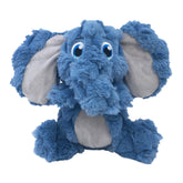 KONG Scrumplez Elephant Md ears-squeak engages dogs during tug sessions