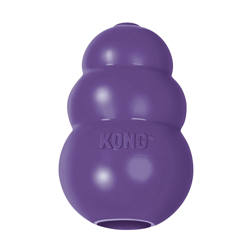 KONG Senior: juguete de goma natural para perros mayores, suave para dientes y encías.