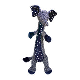 KONG Shakers Luvs Elephant blue extended body for extended shake play and lively fetch.