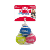 KONG Sport Softies sherpa fleece tennis ball small front-view for quiet, gentle play