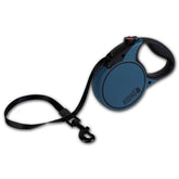 KONG Terrain retractable leash with blue soft-grip handle for comfortable walks.