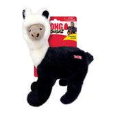 KONG Toughz durable plush dog toy with double squeaker for energetic play and cuddling.