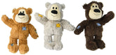 KONG Wild Knots Bear pack3 side view highlights durable plush and knotted skeleton for big dogs.