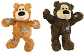 KONG Wild Knots Bears plush exterior with squeaker for interactive play and companionship