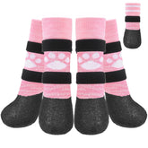 KOOLTAIL anti-slip dog socks on paw showing enhanced traction on slick floors