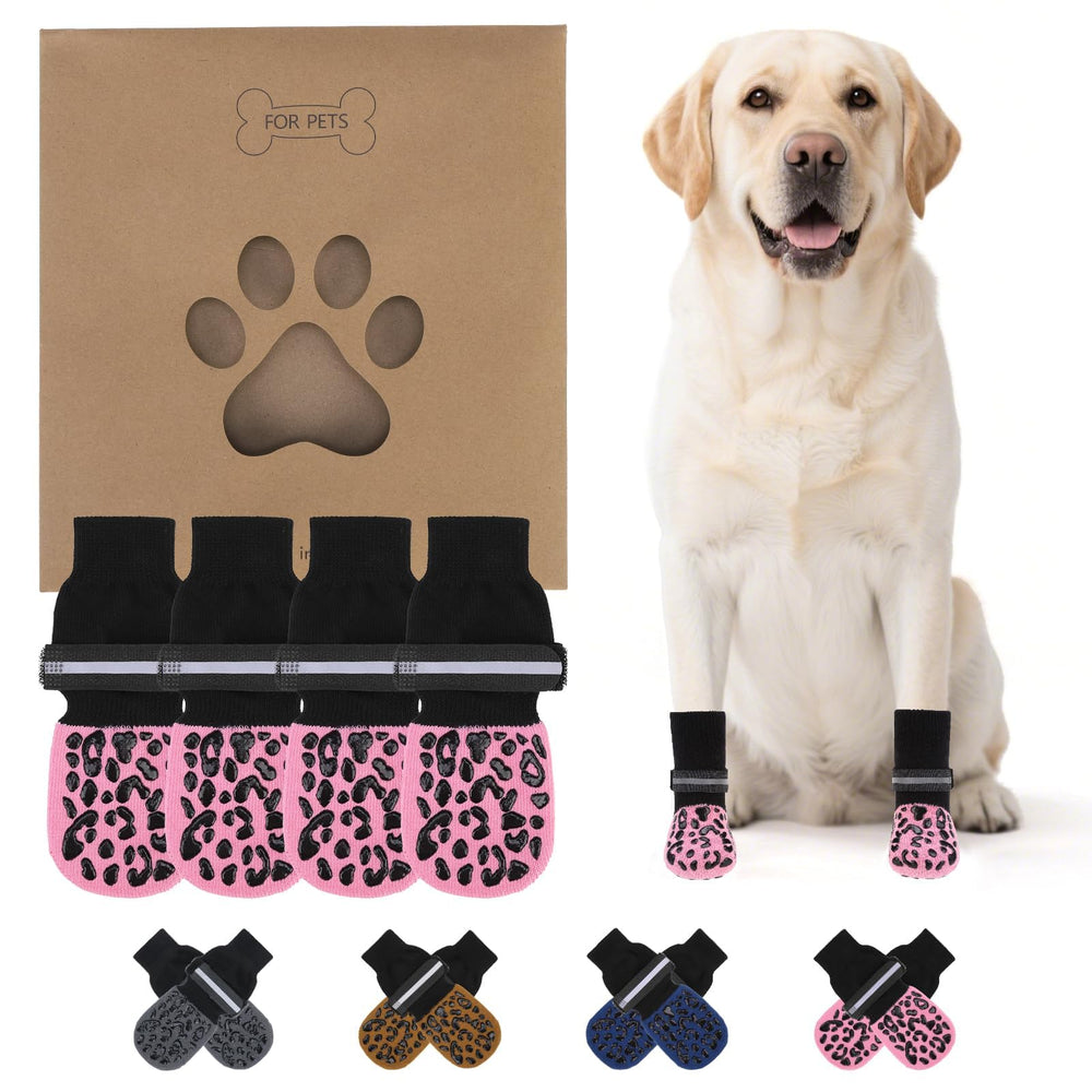 KOOLTAIL dog socks show paw-width-2-6-inch sizing for a secure fit.