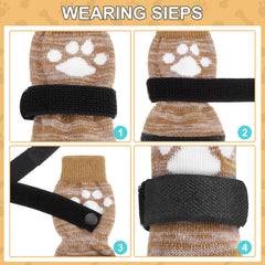 KOOLTAIL dog socks soft cotton upper for breathable comfort on long walks.