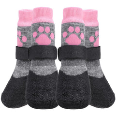 KOOLTAIL anti-slip dog socks with grip sole for safe indoor hardwood-floor use