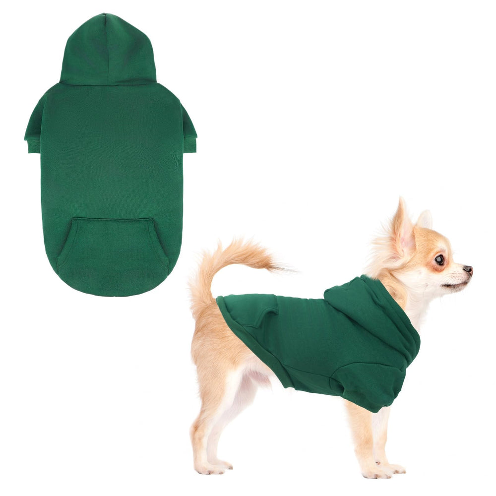 KOOLTAIL Basic Dog Hoodie front view keeps dogs warm on cool walks
