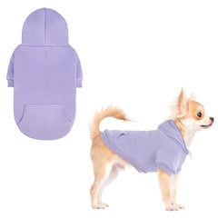 KOOLTAIL Basic Dog Hoodie front view shows cozy warmth for chilly walks