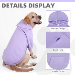 KOOLTAIL Basic Dog Hoodie hood detail shows snug fit and durability