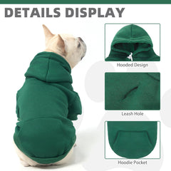KOOLTAIL Basic Dog Hoodie nap-inside fabric closeup