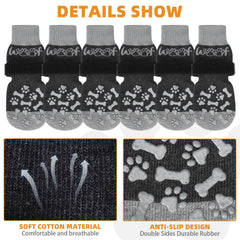 KOOLTAIL breathable fabric dog socks offering soft warmth and paw protection