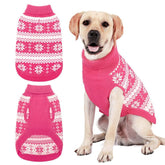 KOOLTAIL cable knit dog sweater turtleneck front view keeps pets stylish and warm.