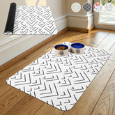 KOOLTAIL dog food mat absorbent front view highlights quick-liquid absorption for clean meals.