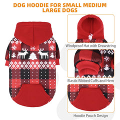 KOOLTAIL Dog Hoodie leash-hole detail; easy walking with harness