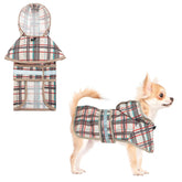 KOOLTAIL dog raincoat back view showing full coverage for rainy walks