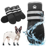 KOOLTAIL dog shoes pack front view promotes paw protection on outdoor adventures.