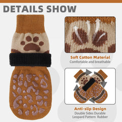 KOOLTAIL dog socks comfort fabric provides soft paw wrap for comfort.
