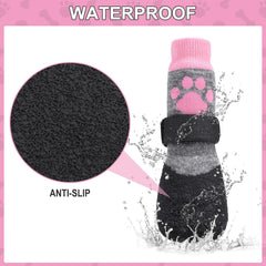 KOOLTAIL dog socks with waterproof outer layer for rain and snow protection