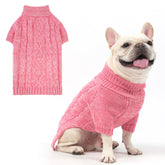 KOOLTAIL dog sweater front view shows cozy warmth for cold days.