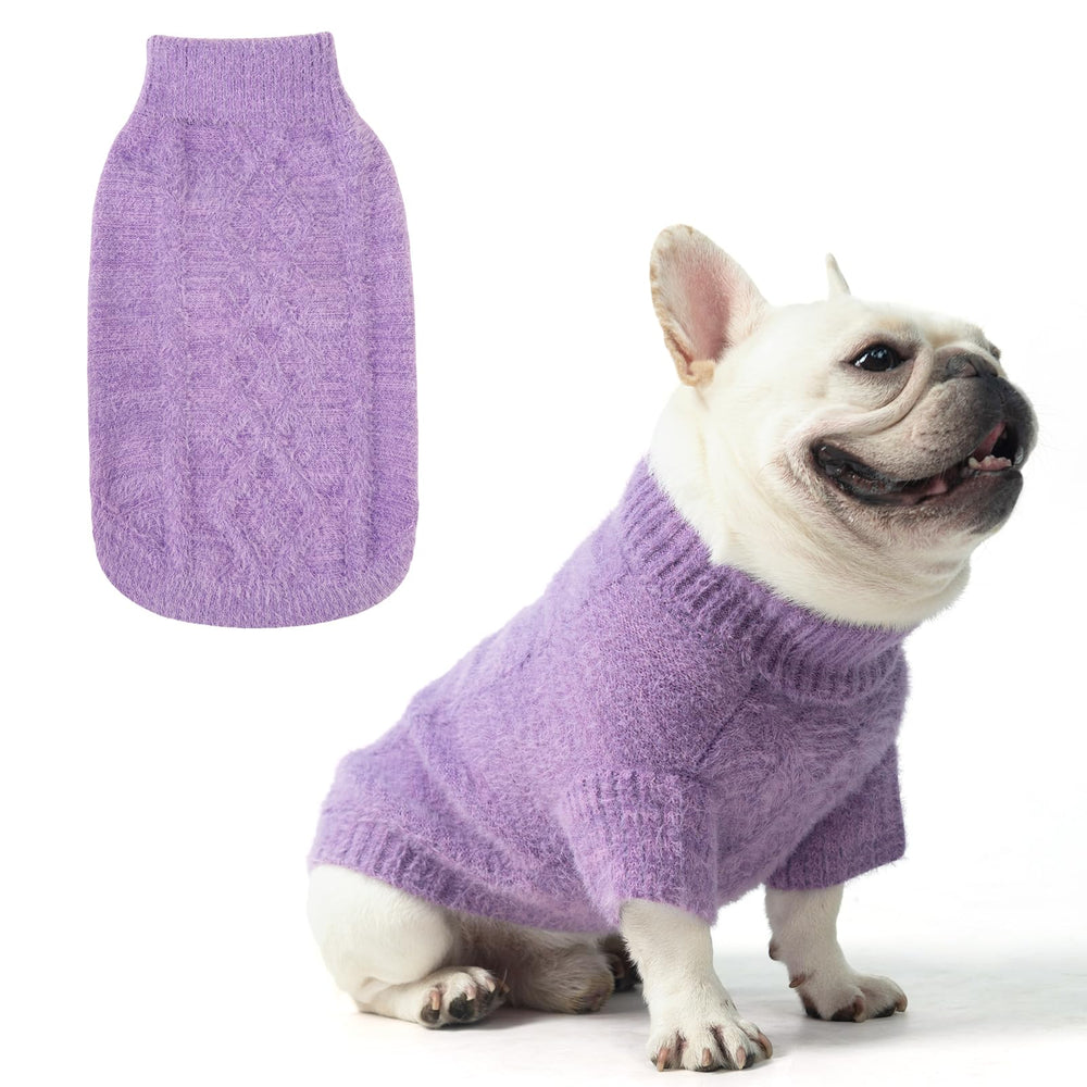 KOOLTAIL dog sweater with fuzzy warm fabric for chilly walks.