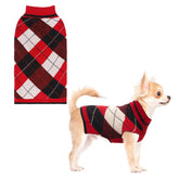 KOOLTAIL suéter para perros con estampado de cuadros clásico, ideal para días fríos.
