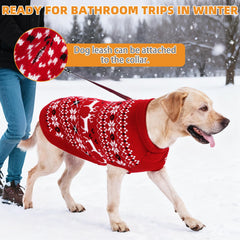 KOOLTAIL turtleneck sweater blocks wind for extra warmth.