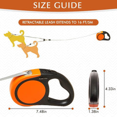 KOOLTAIL no-tangle design keeps two dogs moving freely without leash knots.