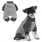 KOOLTAIL pijama para perro pequeño beige, vista frontal; cómodo y cálido para el animal.