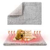 KOOLTAIL self-warming cat bed front view offers cozy warmth without cords