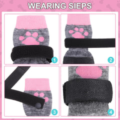 KOOLTAIL size measurement guide showing paw width and length for accurate fit