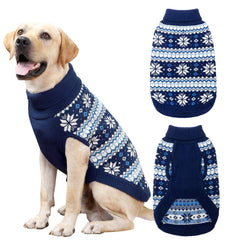KOOLTAIL snowflake-pattern sweater, front view, cozy warmth for winter walks