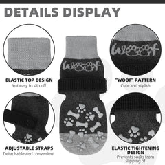 KOOLTAIL soft-durable paw socks highlight breathable fabric for cozy protection.