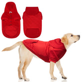 KOOLTAIL warm dog winter coat back view offers full coverage for cold-weather walks