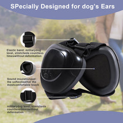 KOPBTBOY compact lightweight earmuffs sit softly for long wear during grooming and travel.