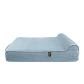 KOPEKS dog bed replacement cover grey large front view for quick bed refresh.