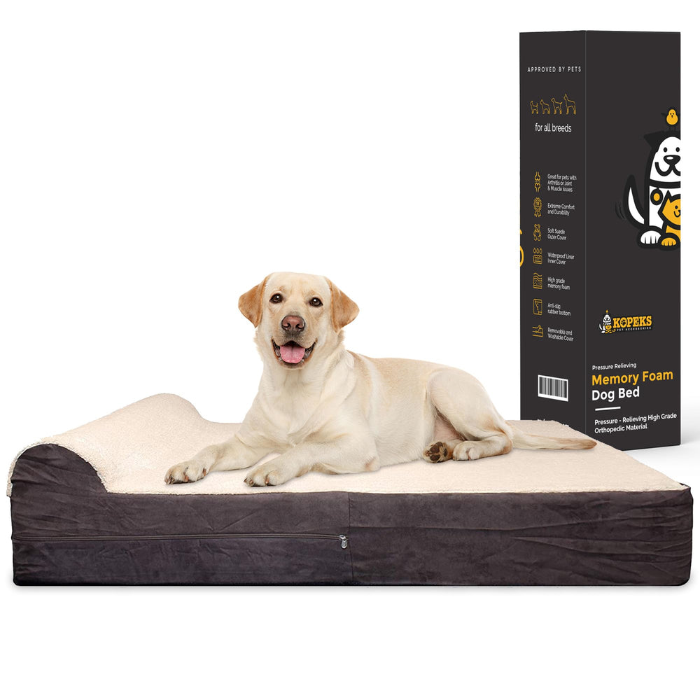 KOPEKS Jumbo Orthopedic Dog Bed 50-inch size for large breeds offering ample space.