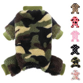 Kosiyi dog pajamas flannel-onesie provides cozy warmth for tiny dogs.