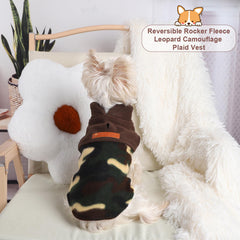 Kosiyi fleece-lined dog sweater provides cozy warmth on cold days indoors and out.