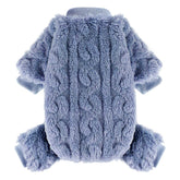 Kosiyi dog sweater close-up knit texture delivers gentle warmth for small dogs.