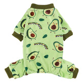 Pijama Kosiyi para perro con dibujo de pato amarillo, ideal para paseos cómodos