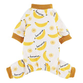 Kosiyi pijama para perro pequeño con patito amarillo, ideal para mantener cálido en casa.