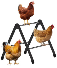 Koutemie adjustable chicken perch demonstrates width customization for perfect coop fit and comfort.