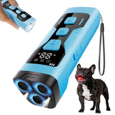 KQMOP dog bark deterrent with 3x ultrasonic coverage for broader outdoor training.