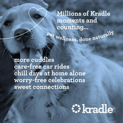 Kradle Calming Chews chicken-flavor treats ready for daily routine and stress relief