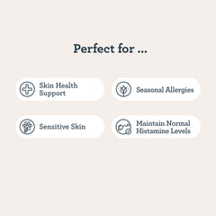 Kradle Skin Recovery Chews ingredient panel showcases zinc and beta carotene for supporting skin.